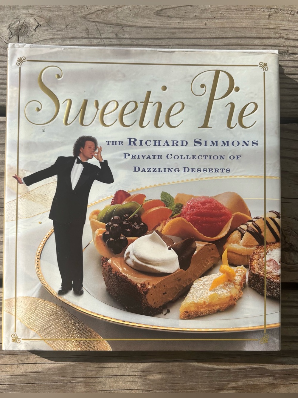 RARE Dual-Signed Richard Simmons "Sweetie Pie" Cookbook Richard & Lenny Simmons